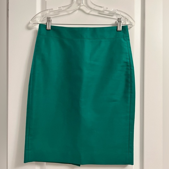 J.CREW No. 2 pencil bi-stretch cotton skirt - Picture 1 of 3